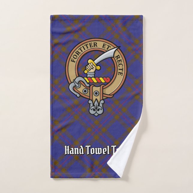 Clan Elliot Escudo sobre el tartán moderno (Toalla de mano)