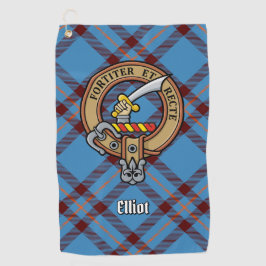 Clan Elliot Escudo sobre la antigua toalla de golf