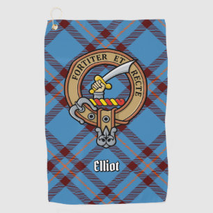 Clan Elliot Escudo sobre la antigua toalla de golf