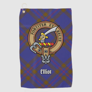 Clan Elliot Escudo sobre toalla de golf moderna de