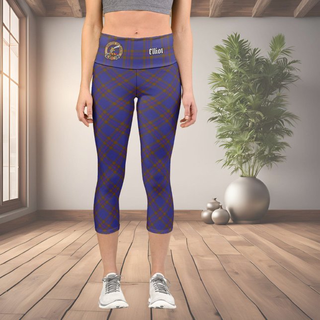 Clan Elliot Modern Tartan Capri Leggings (Subido por el creador)