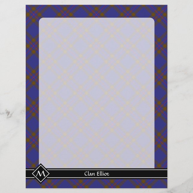 Clan Elliot Modern Tartan Flyer (Frente)
