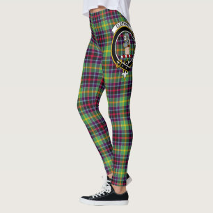 Clan escocés Clephane Escudo Tartán Mujeres Leggin
