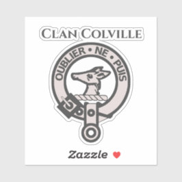Clan escocés Colville Escudo Badge Pegatina