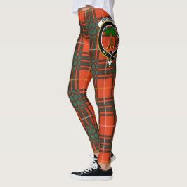 Clan escocés Crosby Escudo Tartán Mujeres Leggings
