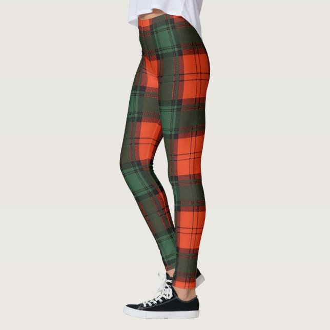 Clan escocés Cruickshanks Mujeres Tartán Leggings (Izquierda)