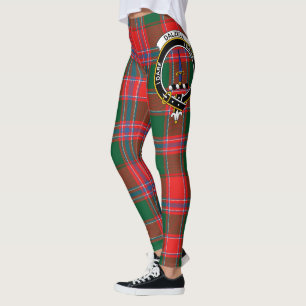 Clan escocés Dalzell Escudo Tartán Mujeres Legging