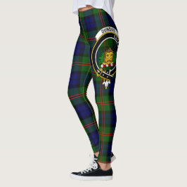 Clan escocés Dundas Escudo Tartan Women Leggings