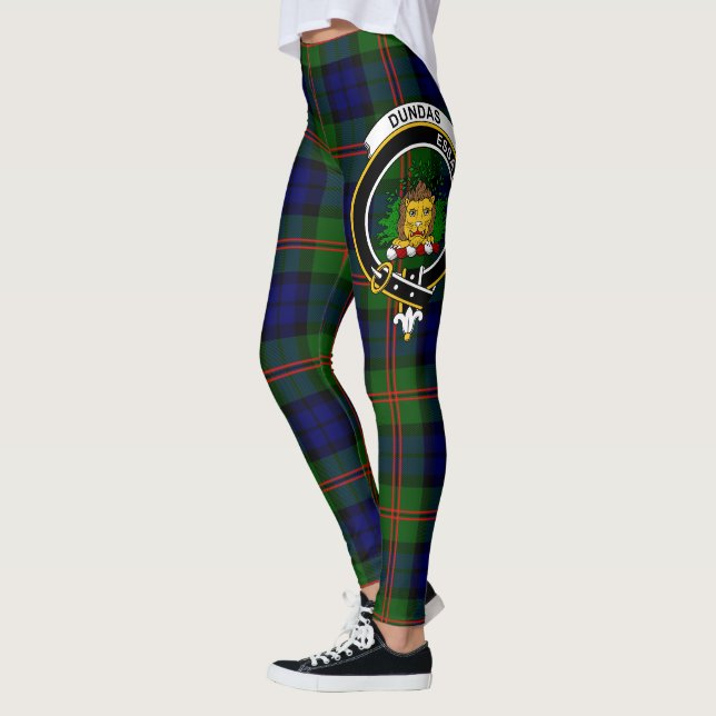 Clan escocés Dundas Escudo Tartan Women Leggings (Izquierda)