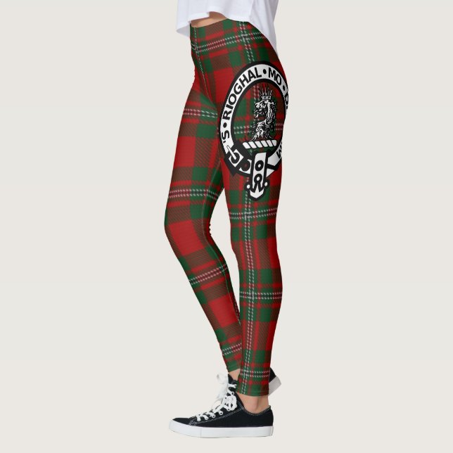 Clan escocés Gregor Escudo Tartán Mujeres Leggings (Izquierda)