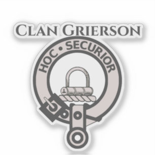 Clan escocés Grierson Escudo Badge Pegatina