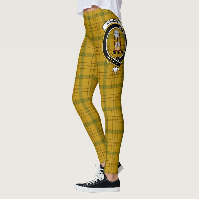 Clan Escocés Houston Escudo Tartan Women Leggings (Izquierda)