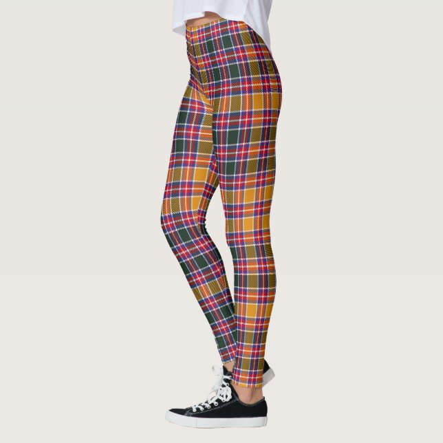 Clan escocés Jacobite Tartan Women Leggings (Izquierda)