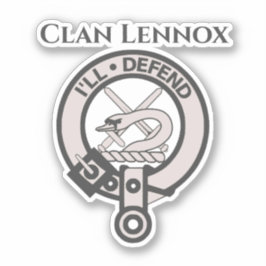 Clan escocés Lennox Escudo Pegatina