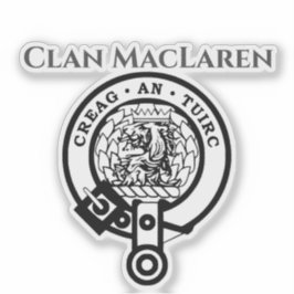Clan escocés MacLaren Escudo Pegatina
