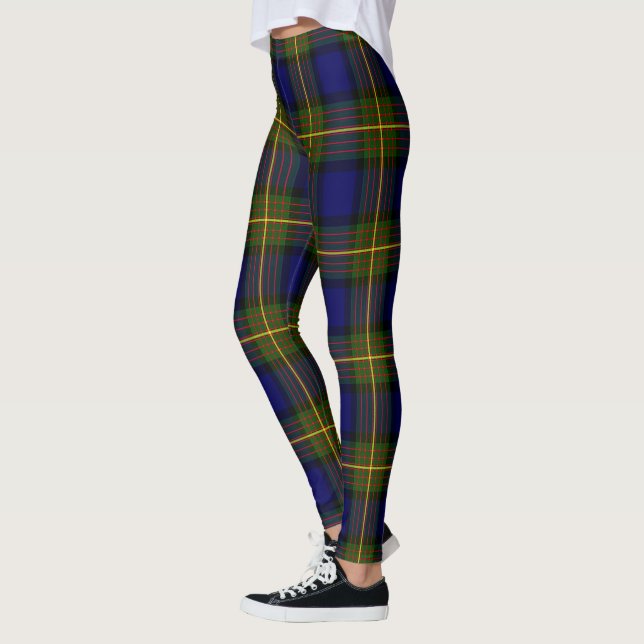 Clan escocés Muir Antiguas Mujeres Tartán Leggings (Izquierda)