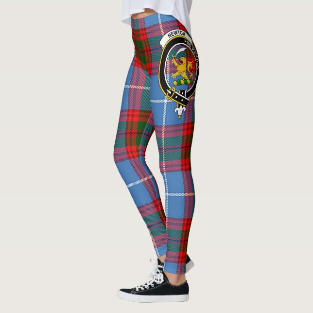 Clan escocés Newton Escudo Tartan Women Leggings (Izquierda)