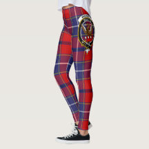 Clan escocés Wishart Escudo Tartan Women Leggings