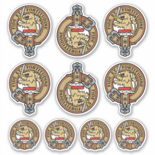 Clan Farquharson Escudo Pegatina Set
