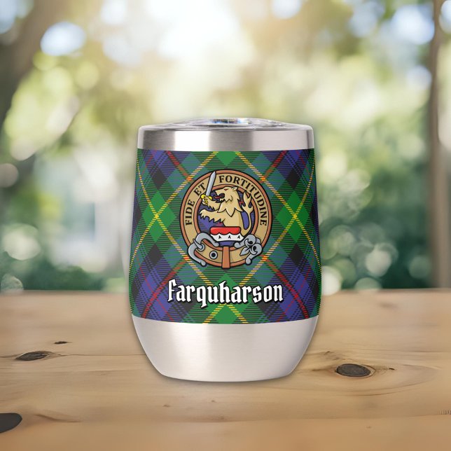 Clan Farquharson Escudo sobre Tartán (Subido por el creador)