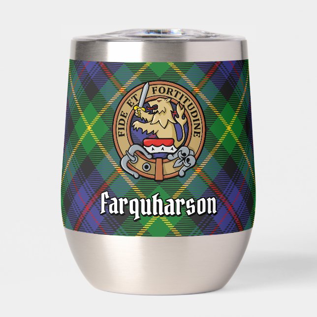 Clan Farquharson Escudo sobre Tartán (Frente)