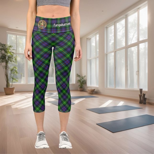 Clan Farquharson Tartan Capri Leggings (Subido por el creador)