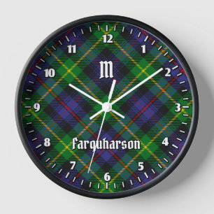 Clan Farquharson Tartán reloj grande