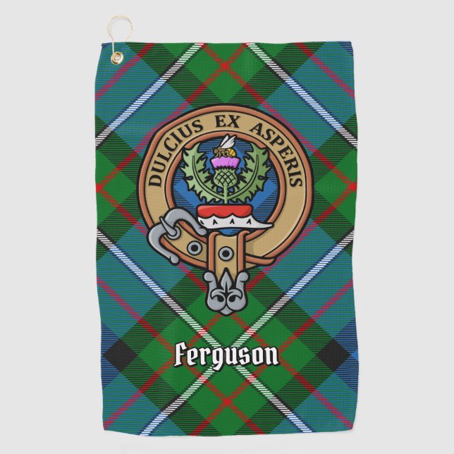 Clan Ferguson Escudo sobre toalla de golf de Tartá (Anverso)