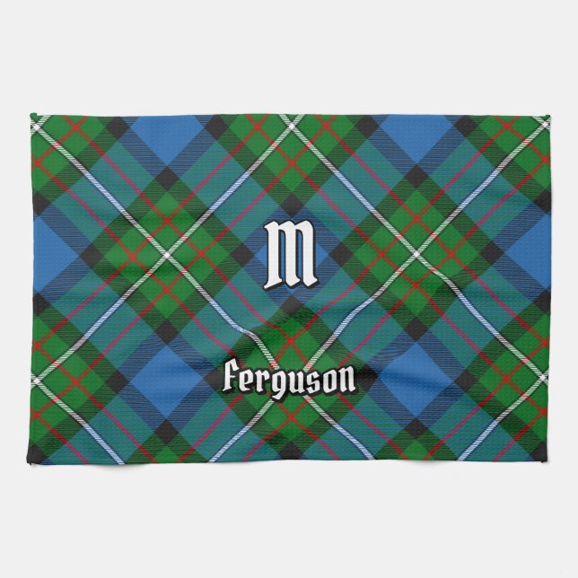 Clan Ferguson Tartan Kitchen Toalla (Horizontal)