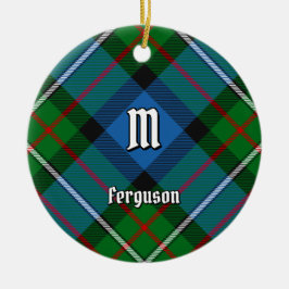 Clan Ferguson Tartán Ornamento cerámico