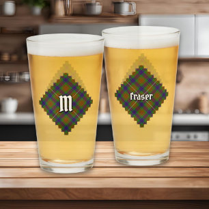 Clan Fraser Hunting Tartan Glass