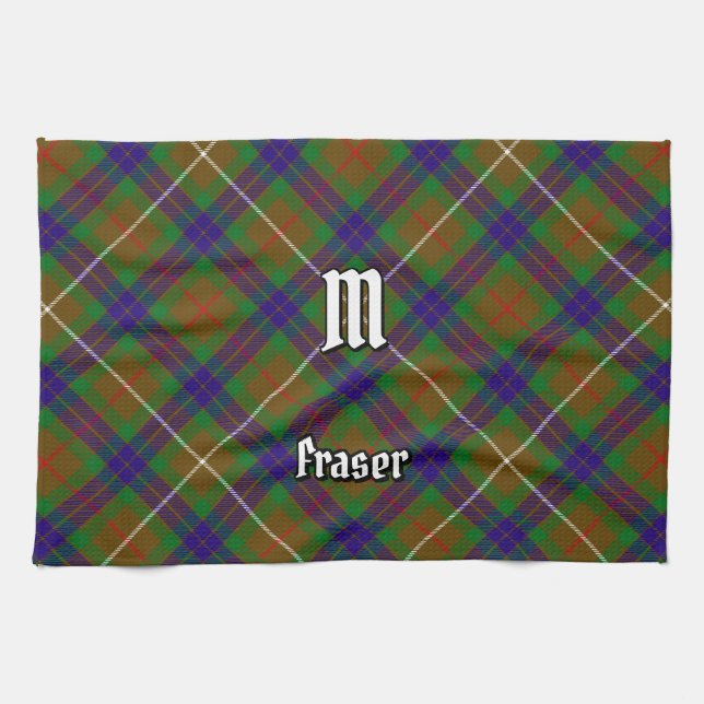 Clan Fraser Hunting Tartan Kitchen Toalla (Horizontal)