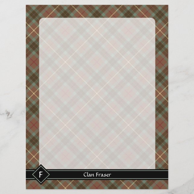 Clan Fraser Hunting Weathered Tartan Flyer (Frente)