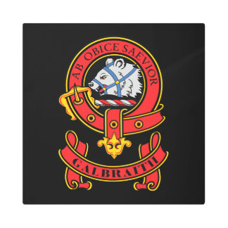 Clan Galbraith Escudo arte Metalizado en la pared