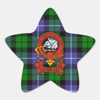 Clan Galbraith Star Pegatina con Escudo