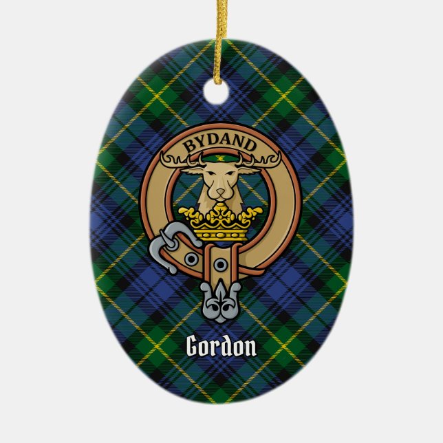 Clan Gordon Escudo sobre el ornamento cerámico de  (Frente)