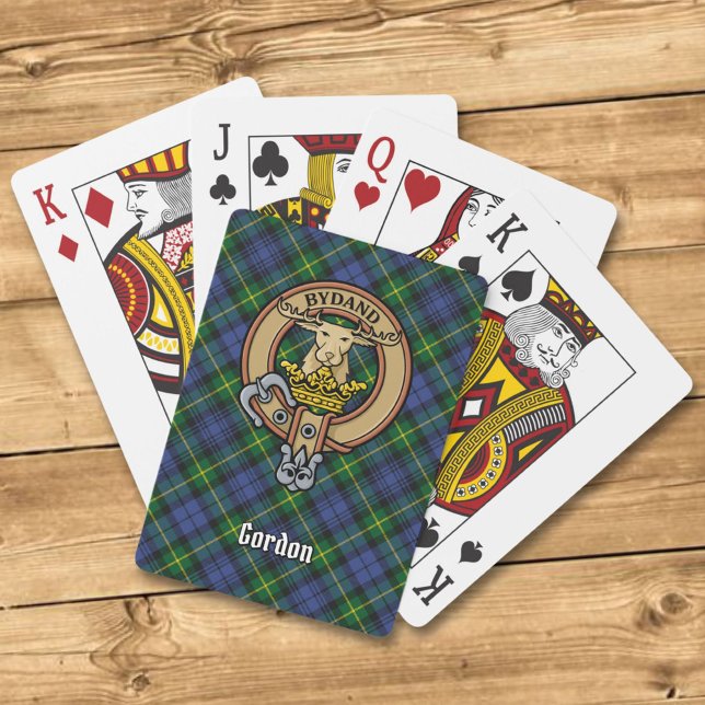 Clan Gordon Escudo sobre las cartas de Tartán (Subido por el creador)