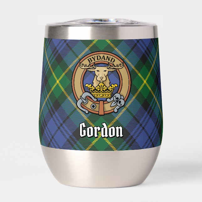 Clan Gordon Escudo sobre Tartán (Frente)