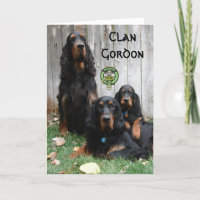 CLAN GORDON, tarjeta de nota de las generaciones