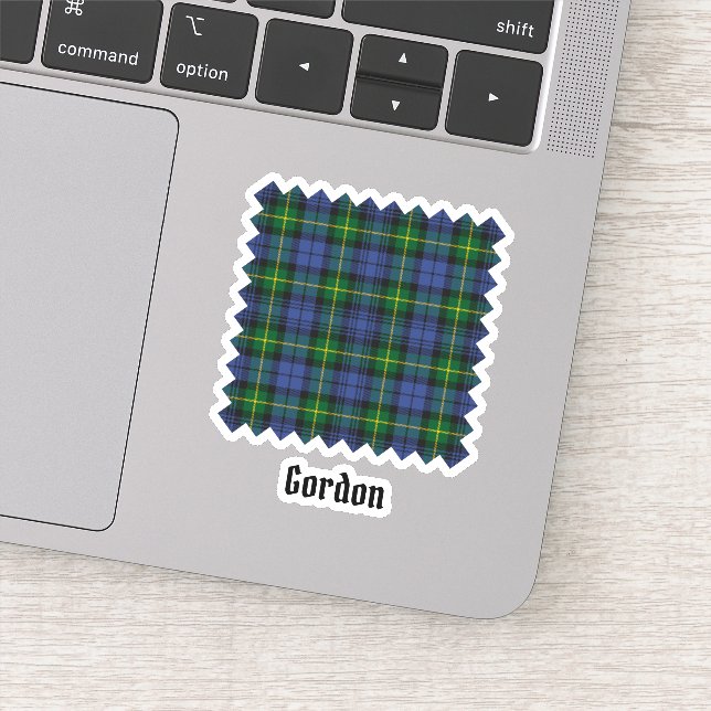Clan Gordon Tartan Pegatina (Detalle)