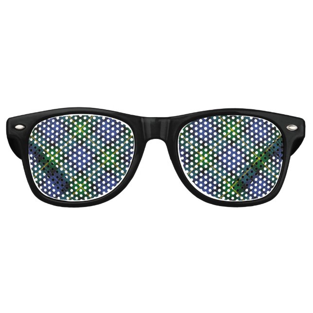 Clan Gordon Tartan Retro Gafas de Sol (Anverso)