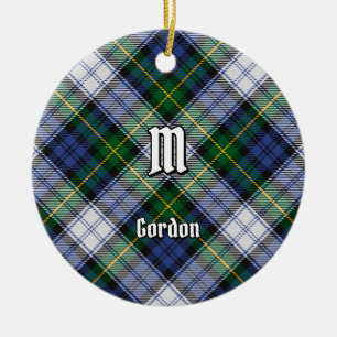 Clan Gordon Vestido Tartán Ornamento Cerámico