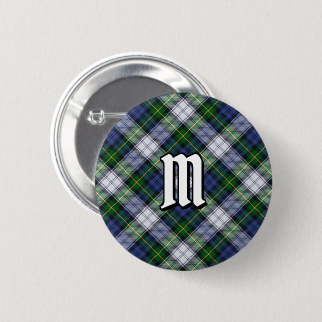 Clan Gordon Vestir Botón Tartan (Anverso y reverso)