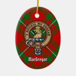 Clan Gregor Escudo sobre el ornamento cerámico de