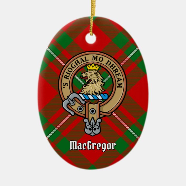 Clan Gregor Escudo sobre el ornamento cerámico de  (Frente)