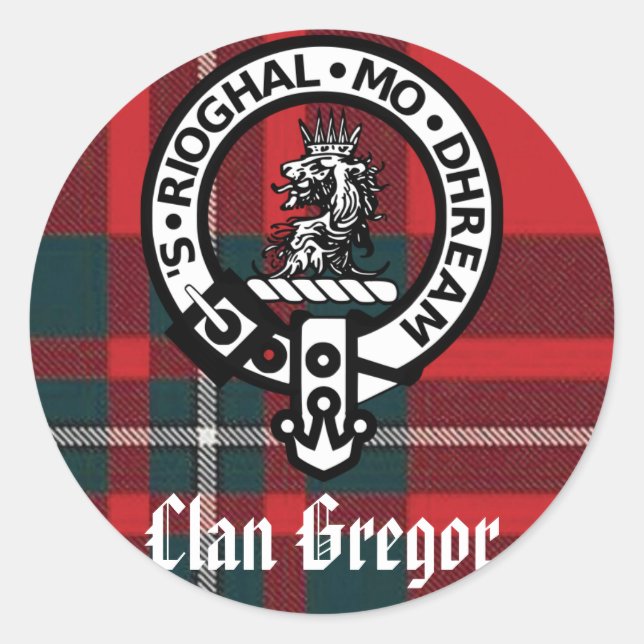 Clan Gregor Pegatinas (Anverso)