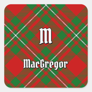 Clan Gregor Tartan Square Pegatina