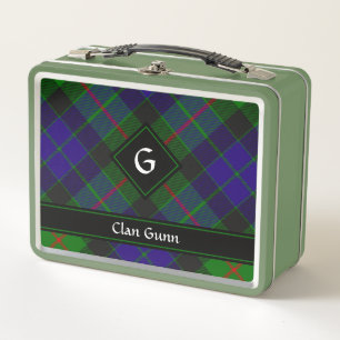 Clan Gunn Tartan Metalizado Lunch Box
