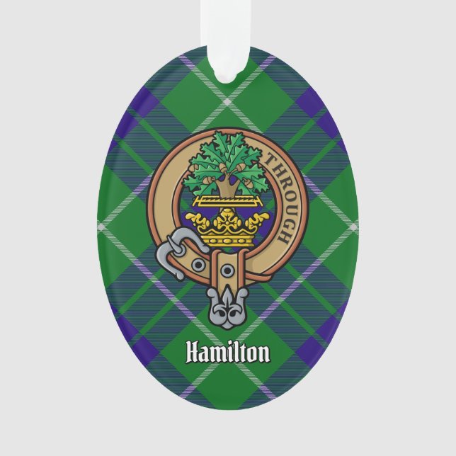Clan Hamilton Escudo sobre la caza del ornamento d (Anverso)