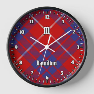 Clan Hamilton Red Tartán Gran Reloj